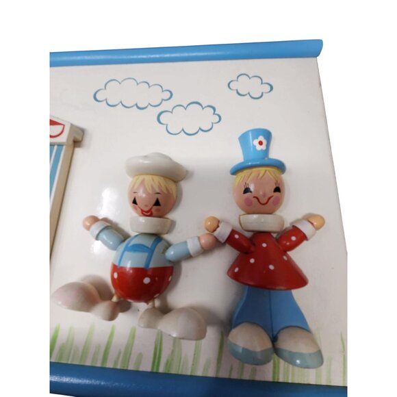 Vtg Set of 2 IRMI Originals Nursery Plastics Fun Park Themed Wooden Wall Hanging - Picture 7 of 9